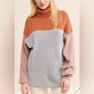 Anthropologie Multicolor Turtleneck Sweater